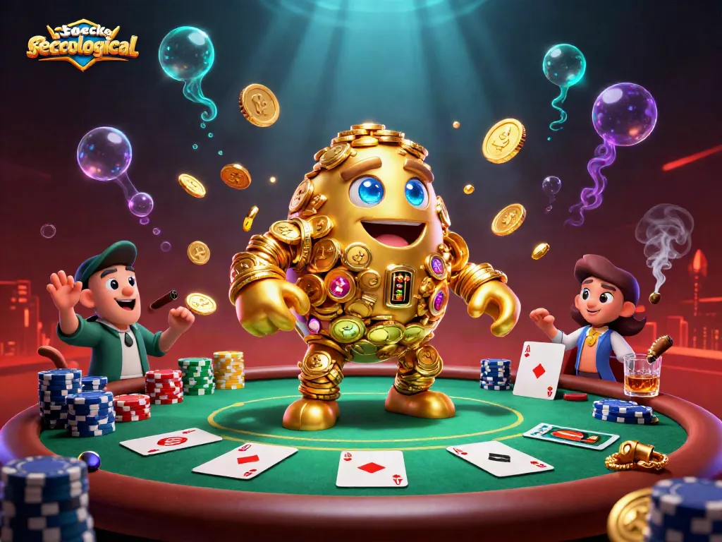 Experience an exciting gaming adventure with stoeckerecological's vibrant casino atmosphere featuring a golden golem.